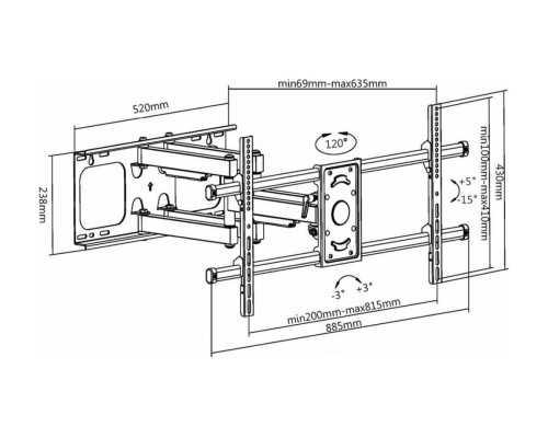 Мощный и надежный кронштейн ULTRAMOUNTS UM913 для идеального крепления вашего телевизора