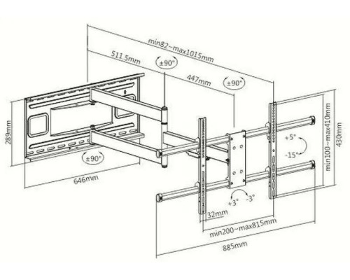 Идеальный кронштейн ULTRAMOUNTS UM915 для вашего телевизора - надежность и удобство в каждом движении!