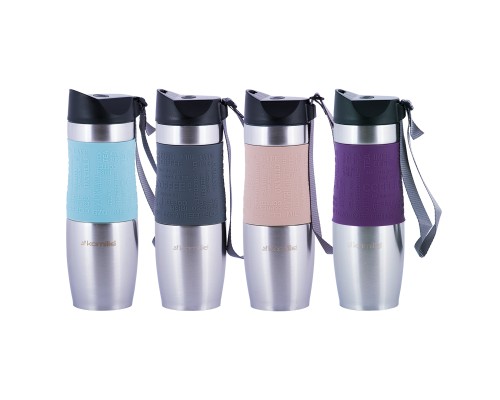 Суперпрактичная термокружка KAMILLE KM-2051 480мл - идеальное решение для горячих и холодных напитков!