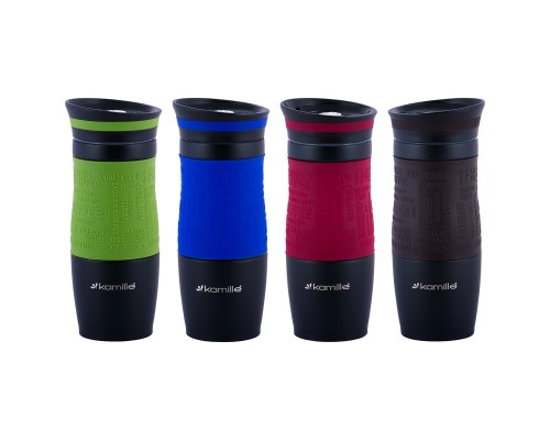 Горячий кофе в любую погоду с термокружкой KAMILLE KM-2069A - идеальный спутник на каждый день!