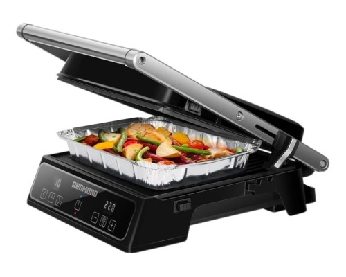 Получи идеальное мясо с электрогрилем REDMOND SteakMaster в черном исполнении!