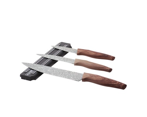 'Идеальный помощник на кухне: набор ножей KAMILLE KM-5148 3пр с магнитным держателем'