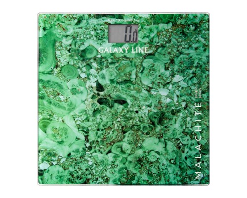 Напольные весы GALAXY GL4818 LINE: изысканный малахитовый дизайн для точного контроля веса