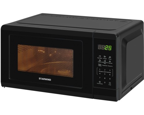 Наслаждайтесь быстрым и легким приготовлением с микроволновой печью STARWIND SMW4320 черного цвета
