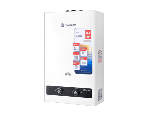 Экономичная и надежная газовая колонка THERMEX B 20 D - ваш идеальный выбор для комфортного горячего душа!