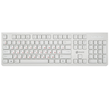 Клавиатура OKLICK 505M белый USB slim