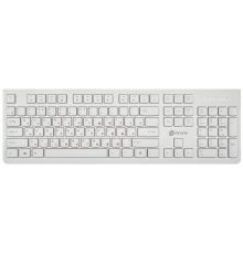 Клавиатура OKLICK 505M белый USB slim