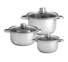 Набор посуды WEBBER BE-632/6 6пр (2,6/3,5/4,2)