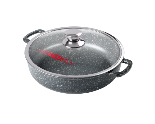 Жаровня ГОРНИЦА Гранит Induction Иж2411аг тефл 24х7см +кр 2,5л