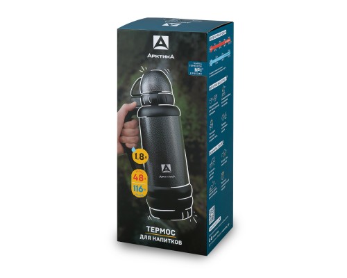 Термос АРКТИКА 109-1800М-BK 1,8 л
