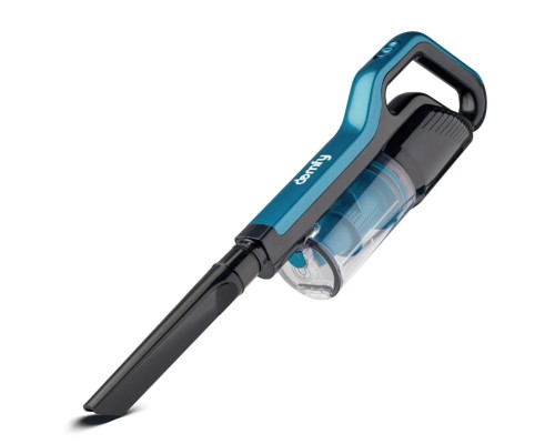 Пылесос DOMFY DSC-VC305 черный/бирюзовый вертикальный
