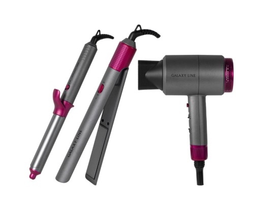 Прибор для укладки GALAXY GL4722 (набор: фен, выпрямитель, плойка)