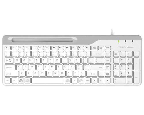 Клавиатура A4TECH Fstyler FK25 белый/серый USB slim