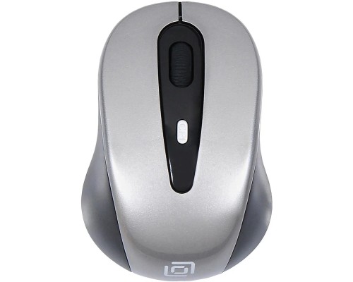 Мышь OKLICK 435MW беспроводная серый/черный