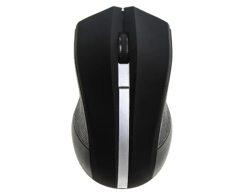 Мышь OKLICK 615MW беспроводная черный/серебристый (412860)