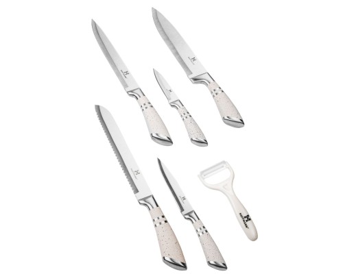 Набор ножей Hoffmann НМ-6626 беж. 7пр.