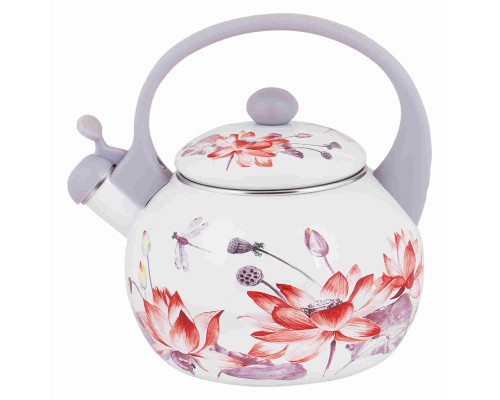 Чайник Appetite FT7-LT Lotus  эмал 2,0л со свистком