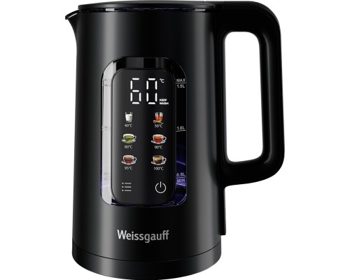 Электрочайник WEISSGAUFF WK 1500 Db Touch BodyCool