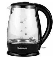 Электрочайник HYUNDAI HYK-G2011 черный/стекло
