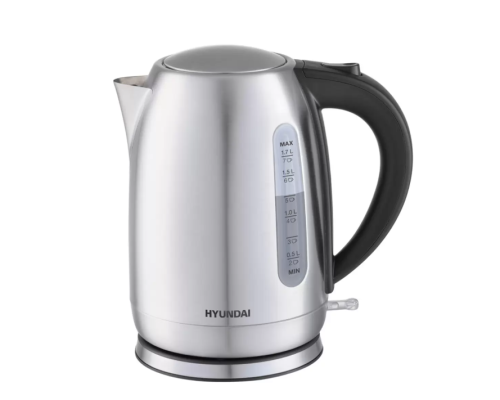 Электрочайник HYUNDAI HYK-G2014 серебристый/черный