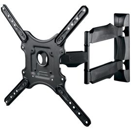  32"-55" Кронштейн ONKRON M4 Наклонно-поворотный, черный,  макс. 400*400, 2 колена, наклон -5º+8º, поворот 180º макс, от стены 55-500мм 
