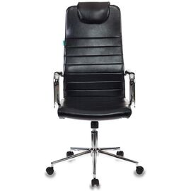 Кресло руководителя Бюрократ KB-9N/ECO/Black черный сиденье черный искусственная кожа крестовина хром колеса черный 