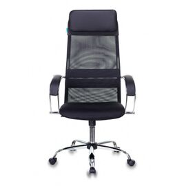 Кресло руководителя Бюрократ CH-608SL/Black спинка сетка черный TW-01 TW-11 искусст.кожа/ткань крестовина хром 