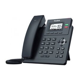  Телефон Yealink SIP-T31P черный, проводной, DHCP, DNS, IP, L2TP, конференц-связь, дисплей, БП в комплекте 