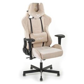  Кресло игровое Бюрократ Viking Knight LT21 Fabric песочный крестовина металл 