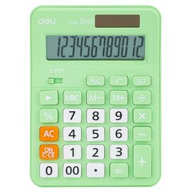  Калькулятор Deli EM210FGreen зеленый 12-разр. 