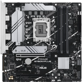  MB s1700 ASUS PRIME B760M-PLUS, Intel B760, 4xDDR5-5600 МГц, 2xPCI-Ex16, 2xM.2, Micro-ATX (90MB1GY0-M0EAY0) 