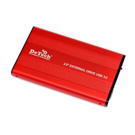  Внешний карман для жесткого диска DeTech DT-EX25U3 Red 