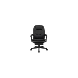  Кресло руководителя Бюрократ CH-868N-BF (CH-868N-BF/Black-PU) черный эко.кожа крестов. пластик подст.для ног 
