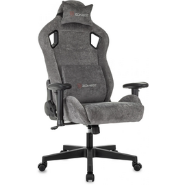  Кресло игровое Zombie Ghost Fabric серый Light-19 крестов. пластик 