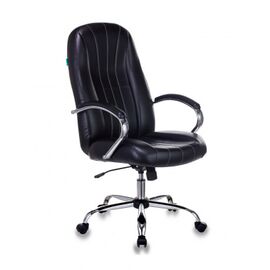  Кресло руководителя Бюрократ T-898SL/BLACK черный искусственная кожа крестовина хром 