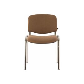  Стул для посетителей BRABIX Iso CF-001 (531421) хромированный каркас, ткань коричневая 