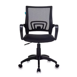  Кресло Бюрократ CH-695NLT черный экокожа крестов. пластик 