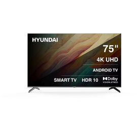  75" Телевизор Hyundai H-LED75BU7009 черный 3840x2160, 4K Ultra HD, 60 Гц, Wi-Fi, Smart TV, Android TV 