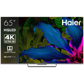  65" Телевизор Haier 65 Smart TV S6 серый QLED 3840x2160, 4K Ultra HD, 120 Гц, Wi-Fi, Smart TV, Android TV 