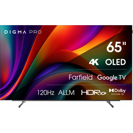  65" Телевизор Digma Pro OLED 65M черный OLED 3840x2160, 4K Ultra HD, 120 Гц, Wi-Fi, Smart TV, Google TV 