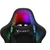  Кресло игровое KNIGHT Wolf RGB B ткань, черный 