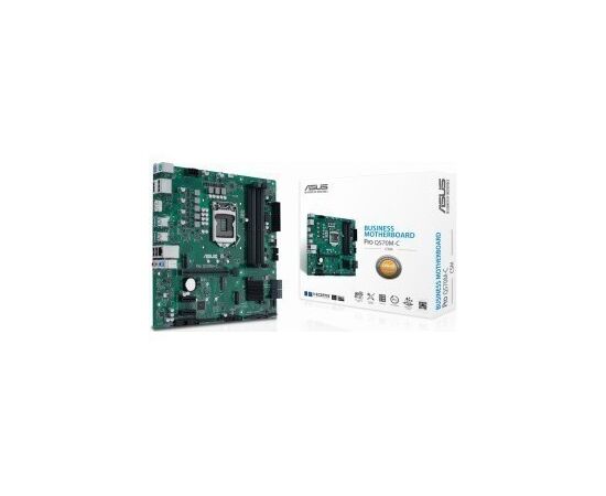  Материнская плата ASUS PRO Q570M-C/CSM (90MB1700-M0EAYC), LGA1200, Q570, 4*DDR4, D-Sub+DP*2+HDMI, SATA6, Audio, USB 3.2*7, LPT*1 header (w/o cable), COM*2 header (w/o cable), mATX 