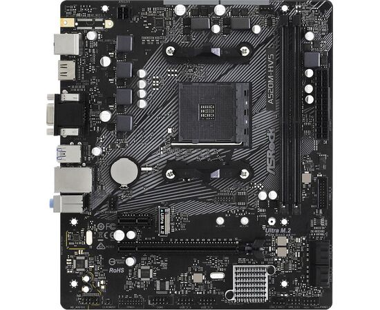  MB sAM4 Asrock A520M-HVS, mATX, AMD A520, 2xDDR4, 1xPCI-E3.0x16/2xPCI-E2.0x1, 4xSATA3/1xM.2, RTL8118AS GLAN, ALC887, 4xUSB3.1/2xUSB2.0, HDMI/DVI-D 