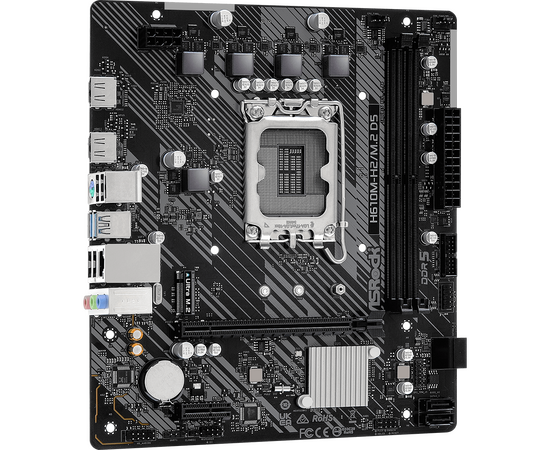  MB s1700 ASRock H610M-H2/M.2 D5, Intel®H610, 2xDDR5-4800, HDMI+HDMI, 1xPCI-Ex16, 1xPCI-Ex1, 4xSATA3, 1xM.2, 8Ch Audio, GLan, (4+2)xUSB2.0, (2+2)xUSB3.2, 1xPS/2, mATX, RTL 