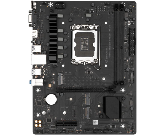  MB s1700 Maxsun MS-Challenger B760M-N D5 (6940709692387), 2*DDR5, 1*PCIEx16, 1*PCIEx4, 2*M.2, 6*USB3.2Gen1, 6*USB2.0, 3*SATA3.0, 1G, VGA, HDMI, M-ATX, RTL 