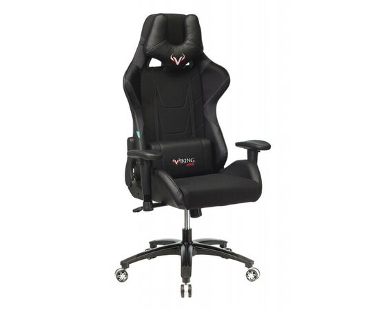  Кресло игровое Бюрократ Viking 4 Aero Black Edition черный искусст.кожа/ткань 