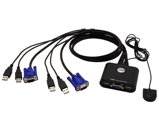  KVM-переключатель Aten CS22U-(A7) 2 Port USB KVM Switch 