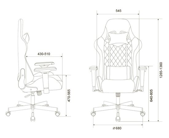  Кресло Zombie Viking 7 Knight Fabric (Viking 7 Knight BR) текстиль/эко.кожа коричневый/бежевый 