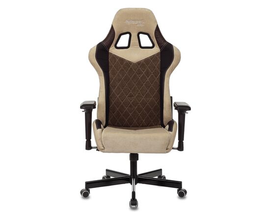  Кресло Zombie Viking 7 Knight Fabric (Viking 7 Knight BR) текстиль/эко.кожа коричневый/бежевый 