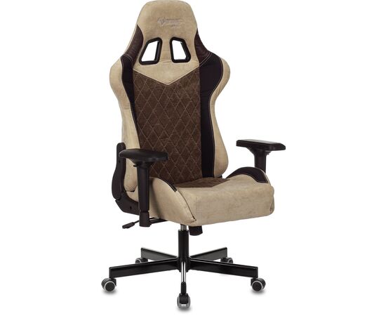  Кресло Zombie Viking 7 Knight Fabric (Viking 7 Knight BR) текстиль/эко.кожа коричневый/бежевый 